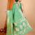 green ethnic motifs woven design zari banarasi saree