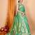 green ethnic motifs woven design zari banarasi saree