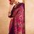 pink abstract printed sequinned saree