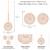 rose gold-plated artificial stones and beads-studded jewellery set