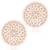 rose gold-plated artificial stones and beads-studded jewellery set