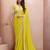 yellow embroidered saree with blouse piece