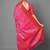 pink pink & gold-toned silk blend banarasi saree