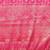 pink pink & gold-toned silk blend banarasi saree