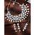 silver-plated artificial stones and -studded jewellery set with maangtikka