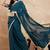 green ethnic solid saree