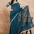 green ethnic solid saree