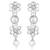 silver-plated artificial stones and -studded jewellery set with maangtikka