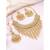 gold-plated stones & beads-studded jewellery set