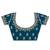 blue bandhani printed embroidered zari saree