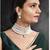 gold-plated stone studded & beaded jewellery set