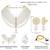 gold-plated stone studded & beaded jewellery set