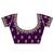 purple bandhani printed embroidered zari saree
