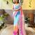 blue blue ombre sequinned embellished saree