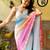 blue blue ombre sequinned embellished saree
