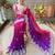 purple ethnic motifs sequinned saree