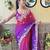 purple ethnic motifs sequinned saree