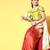 red tie and dye satin saree with embellished border