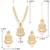 white gold-plated kundan & pearl jewellery set