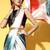white tie and dye satin saree with embellished border