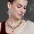 gold-plated kundan-studded jewellery set