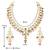 gold-plated kundan-studded jewellery set