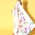 cream tie and dye satin saree