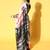 multicolor tie and dye satin saree
