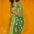 green woven design zari silk blend jamdani saree