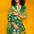 green woven design zari silk blend jamdani saree