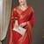 red ethnic motif zari woven kanjeevaram saree