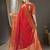 red ethnic motif zari woven kanjeevaram saree