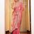 pink embellished embroidered tissue heavy work saree