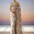multicolor woven design sequinned satin designer saree