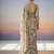 multicolor woven design sequinned satin designer saree