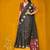 black woven design zari silk blend jamdani saree