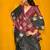 black woven design zari silk blend jamdani saree