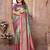 blue woven design zari silk blend designer banarasi saree