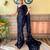 black embellished sequinned saree