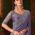 purple sequinned party wear saree