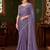 purple sequinned party wear saree