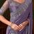 purple sequinned party wear saree