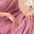 mauve embellished sequinned pure georgette saree