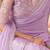 lavender embellished sequinned pure georgette saree