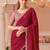 pink embellished embroidered pure georgette saree