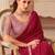 pink embellished embroidered pure georgette saree