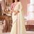 off_white embellished sequinned pure georgette saree