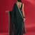 teal sequinned embellished satin saree