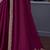 magenta embroidered pure chiffon saree with blouse piece