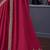 maroon pure chiffon embroidered saree with unstitched blouse piece